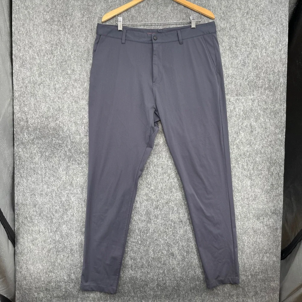 Rhone Pants Mens 38 Gray Tapered Fit Technical Stretch Performance Commuter